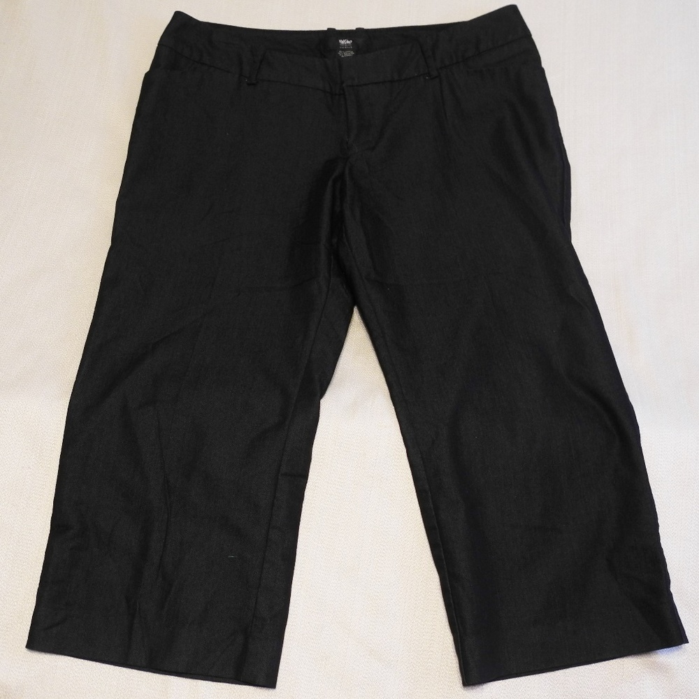 Mossimo Stretch Fit 3 Dark Blue Capris Size 12